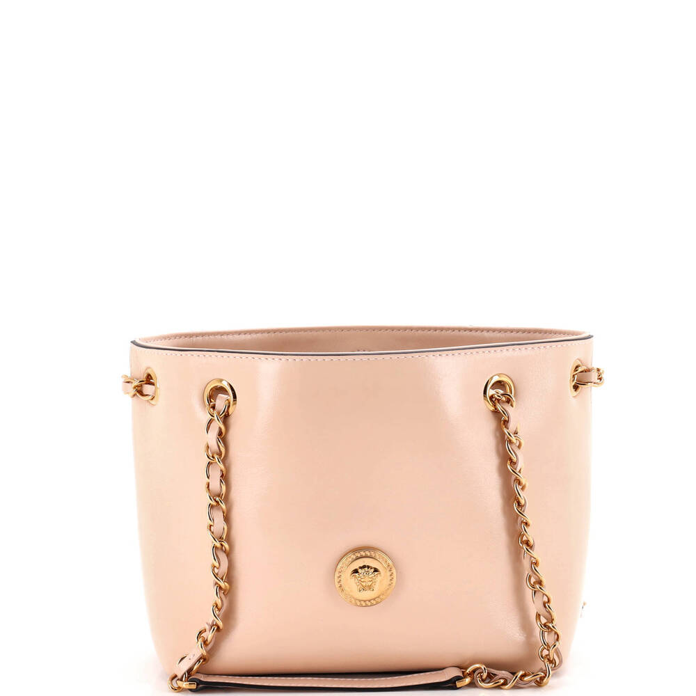 Versace Mini Medusa Icon Chain Tote Leather